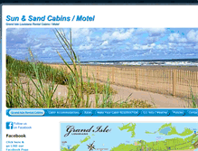 Tablet Screenshot of grandislecabins.com